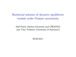 Numerical solution of dynamic equilibrium models under Poisson