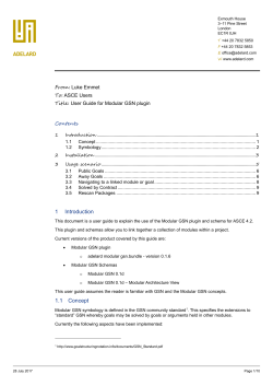 Modular GSN User guide