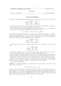 Correlated Equilibrium