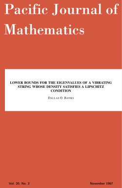 Lower bounds for the eigenvalues of a vibrating string whose