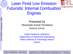 Laser fired low emission futuristic internal combustion