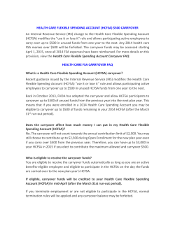 HEALTH CARE FLEXIBLE SPENDING ACCOUNT (HCFSA) $500