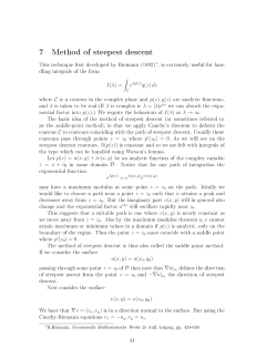 7 Method of steepest descent