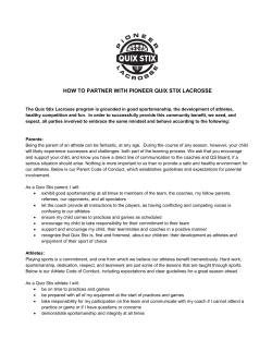 Parent Conduct Agreement