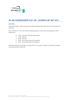 sky bet champsionship play-off &ndash; saturday 28th may 2016