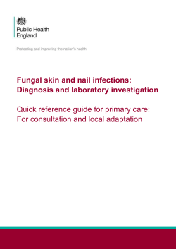 Fungal skin and nail infections