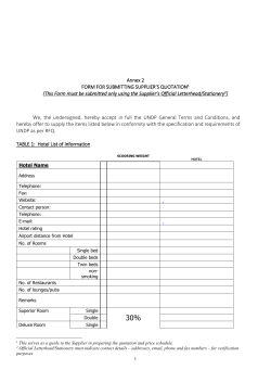 Annex 2 Template - UNDP | Procurement Notices