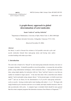 D. Vukicevic, R. Hefferlin: A Graph
