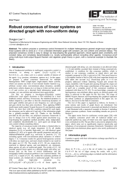 Robust consensus of linear systems on directed graph with non