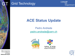 ACE Status Update