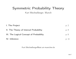 Symmetric Probability Theory