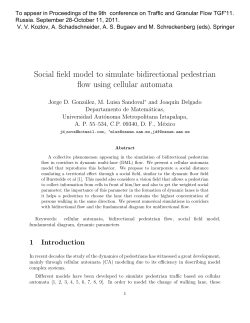 Social field model to simulate bidirectional pedestrian flow using