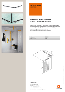 Shower curtain rail with curtain rings, NY.DU