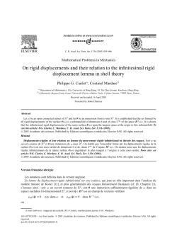 On rigid displacements and their relation to the infinitesimal rigid