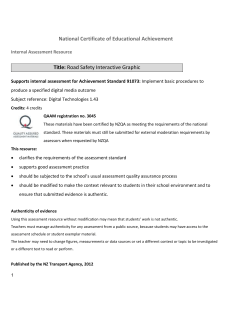 Internal Assessment Resource AS 91073