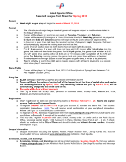 Game Balls - Plano Parks and Recreation Athletic League Message