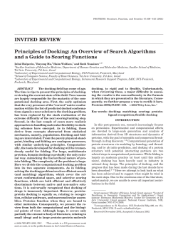 INVITED REVIEW Principles of Docking: An Overview of Search