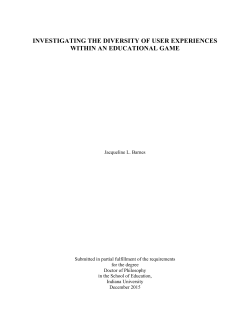 investigating the diversity of user experiences within an educational