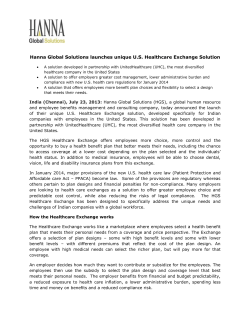 Hanna Global Solutions launches unique U.S. Healthcare Exchange