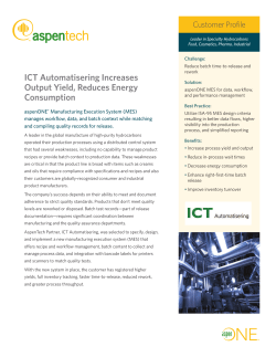 ICT Automatisering Increases Output Yield, Reduces