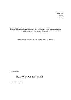Reconciling the Rawlsian and the Utilitarian
