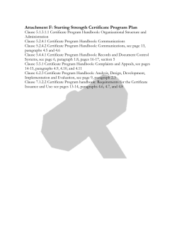 Starting Strength Certificate Program Participant Handbook