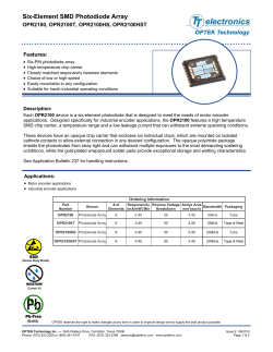 Six-Element SMD Photodiode Array