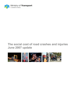 The social cost of road crashes and injuries June 2007 update