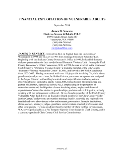 Financial Exploitation of Vulnerable Adults