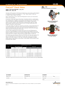 FireLock&reg; Check Valves 10.09