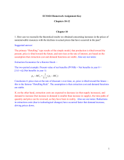 ECO424 Homework Assignment-Key Chapters 10