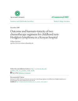 Outcome and haemato-toxicity of two chemotherapy regimens for