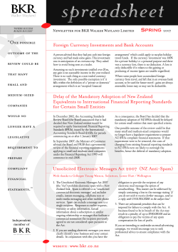 one possible outcome of the review could be that many small and