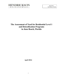 Need Assessment for Substance Abuse Treatment Juno Beach