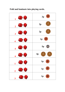 Fold and laminate into playing cards