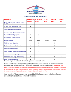 Sponsorship Opportunities/Reply Form