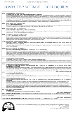 thirtieth series - Sonoma State University