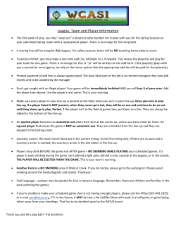 League, Team and Player information