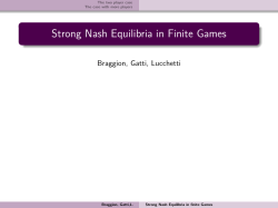 Strong Nash Equilibria in Finite Games