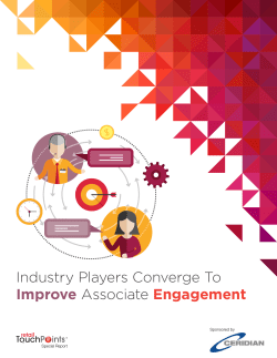 Industry Players Converge To Improve Associate Engagement
