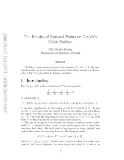 arXiv:math/0210333v1 [math.NT] 21 Oct 2002