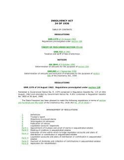 insolvency act - KwaZulu-Natal Law Society Library