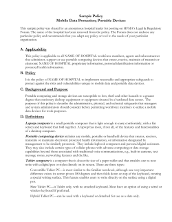 Portable Devices - Healthcare Financial Management Association