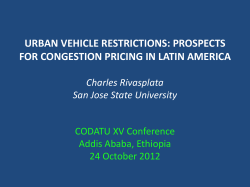 San Francisco`s Transit First Policy: What Role has TDM Played in