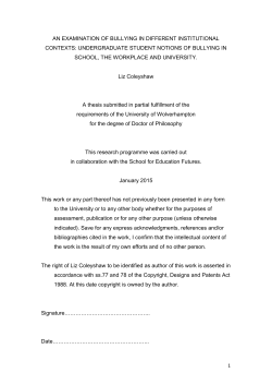 COLEYSHAW_PhDthesis.... - Wolverhampton Intellectual
