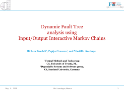 Dynamic Fault Tree analysis using Input/Output Interactive Markov
