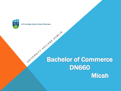 Bachelor of Commerce - BIS ePortfolio Qian JianDong
