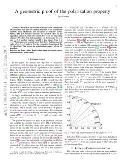 A geometric proof of the polarization property
