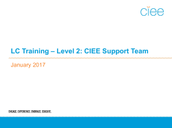CIEE Emergency Cell phone Training 2014