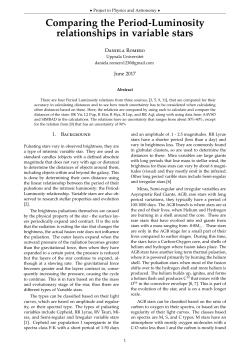 Comparing the Period-Luminosity relationships in variable stars